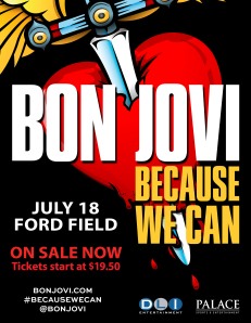 Event flyer for Bon Jovi