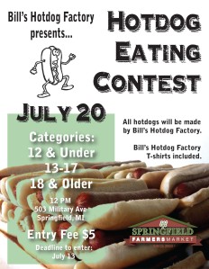 Hotdog Eating Contest Flyer